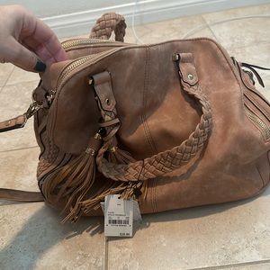Brand new taupe satchel bag